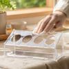 Acrylic Quail Feeding Station Compact Dispenser Sturdy