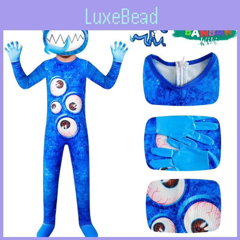 High-quality Cartoon Cosplay Dance Costume For Kids Blue Soft Milk Silk Fabric