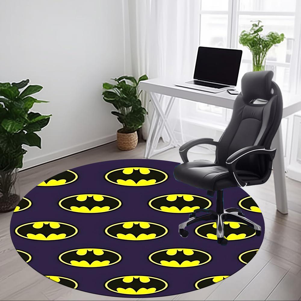 1pc Batman Office Round Area Rug, Under Office Chairs Bedroom Living Room Home Decor, Room Deco, Available in Various Sizes