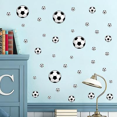 Football Window Self-adhesive Waterproof Kitchen Bathroom Wall Decoration Beautification Sticker