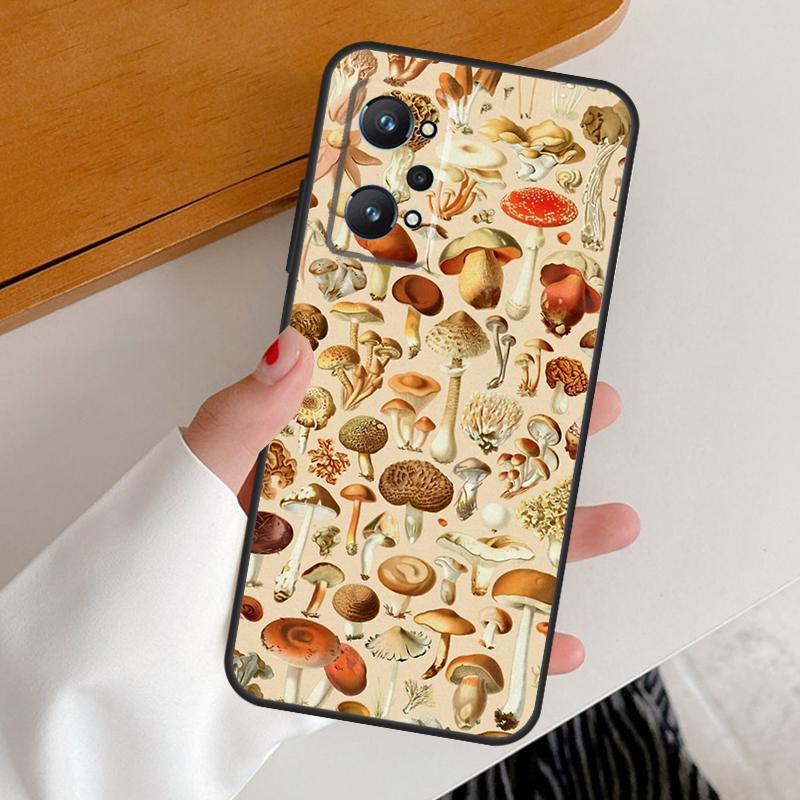Wild Forest Mushroom For Realme GT7 GT6 15 Pro 10 11 12 13 14 Pro Plus C65 C63 C61 C55 C51 C53 C35 C75 C67 Case