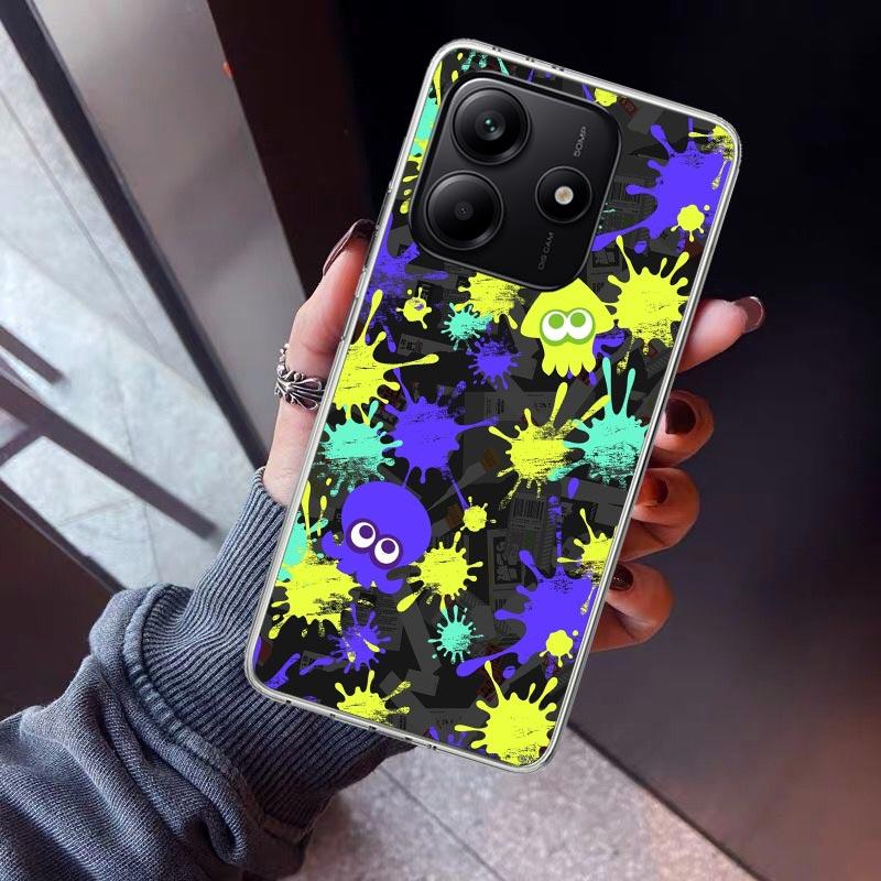 Game S-Splatoons Phone Case For Xiaomi Redmi Note 15 14 14S 13 12S 12 Pro Plus 11S 11 10S 10 4G Cover 11E 11T 5G Print Fundas Re