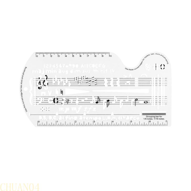 

A1A2 Multipurpose Music Theory Stencil Set Including Staff Paper Drawing Templates