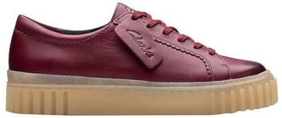 Burgundy Clarks Mayhill Walk Sneaker
