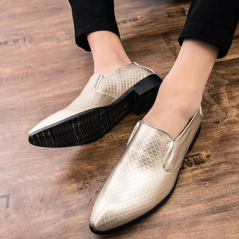 Obchodní boty pro muže slip on mokasíny britský styl neformální formální kožené boty pánské společenské boty boty Yuppie Brogue mužské