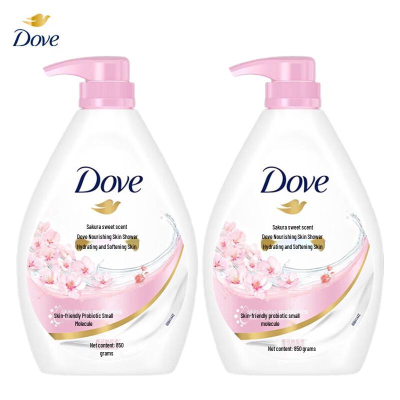 

Dove Cherry Blossom Sweet Scent Nourishing Body Wash, 2 x 850g