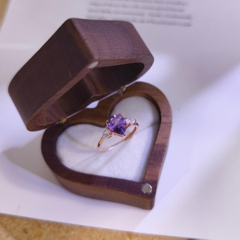 925 Sterling Silver Teardrop Ring for Women, Natural Topaz/Peridot/Amethyst Crystal Band, Fashion Jewelry