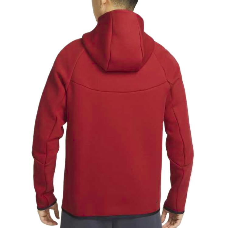 Nike Windrunner Comfortable Durable Casual Simple Cardigan Hoodie Men outerwear Red Black HV0950-687