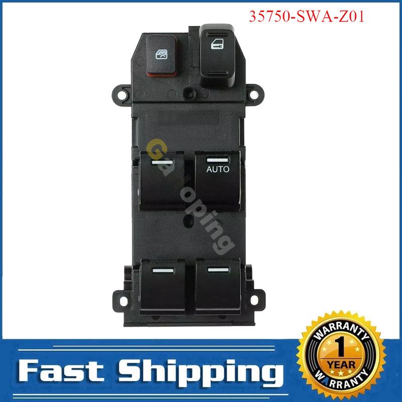 For Honda CR-V 2007 2008 2009 2010 2011 Right Drive Side Window Switch Control Regulator Button 35750-SWA-Z01 Car Parts