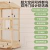 Solid Wood Luxury Parrot Cage,large Transparent Household Aviary Suitable for Black Phoenix and Peony Parrots,high-end