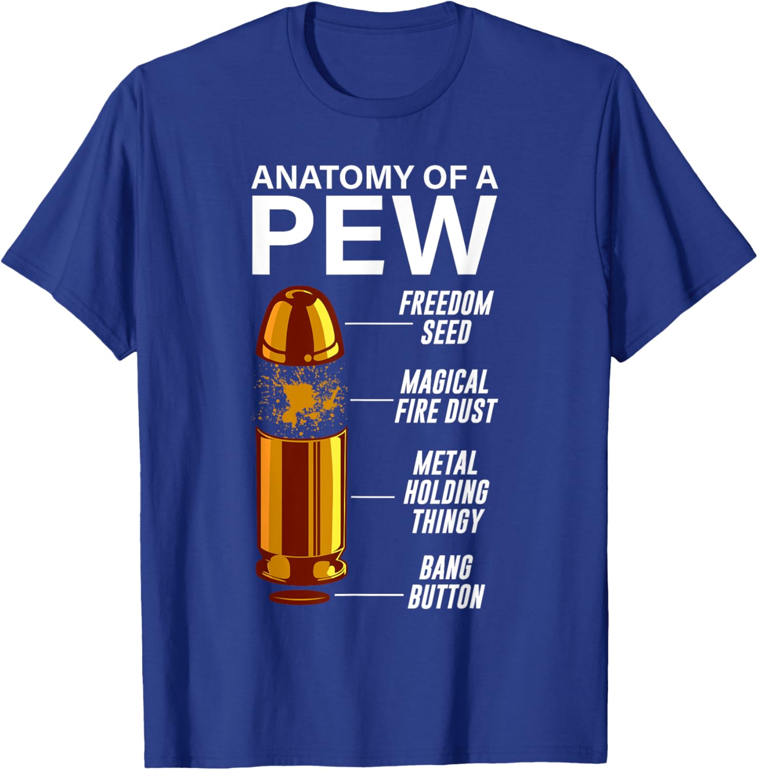 

Funny Gun Ammo Anatomy of A Pew Rifle Pistols TShirt 100 Cotton ONeck Short Sleeve Summer Casual Mens Tshirt Streetwear S