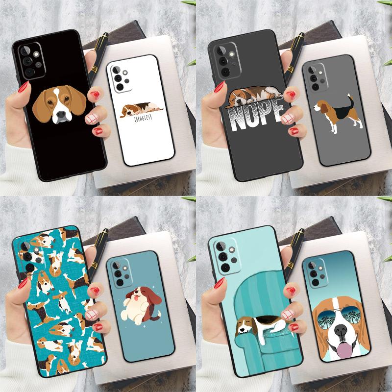 Beagle Puppy Dog Case For Samsung Galaxy A55 A35 A25 A15 A53 A33 A13 A51 A71 A12 A32 A52 A14 A34 A54 Cover