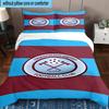 3PCS Football Club Ham-worthy Homes Bedding Set,Including 1pc Duvet Cover And 2pcs Pillowcases Perfect for Bedroom, Dormitory, Fan Christmas Gift