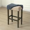 Jacquard Bar Stool Cover Removable Square Counter Height Stool Slipcover Stretch Bar Chair Seat Protector for Home Kitchen Pub