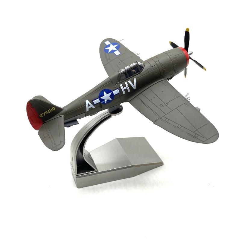 Aircraft Model 1:72 American P-47thunderbolt Fighter Alloy Aircraft Model Finished Product Boutique Collection Ornament Gift