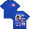 Singer Emilia Mernes MP3 Tour 2025 Graphic T Shirt Men Women Fashion Aesthetic High Street T-shirts Casual O-Neck Cotton T-shirt