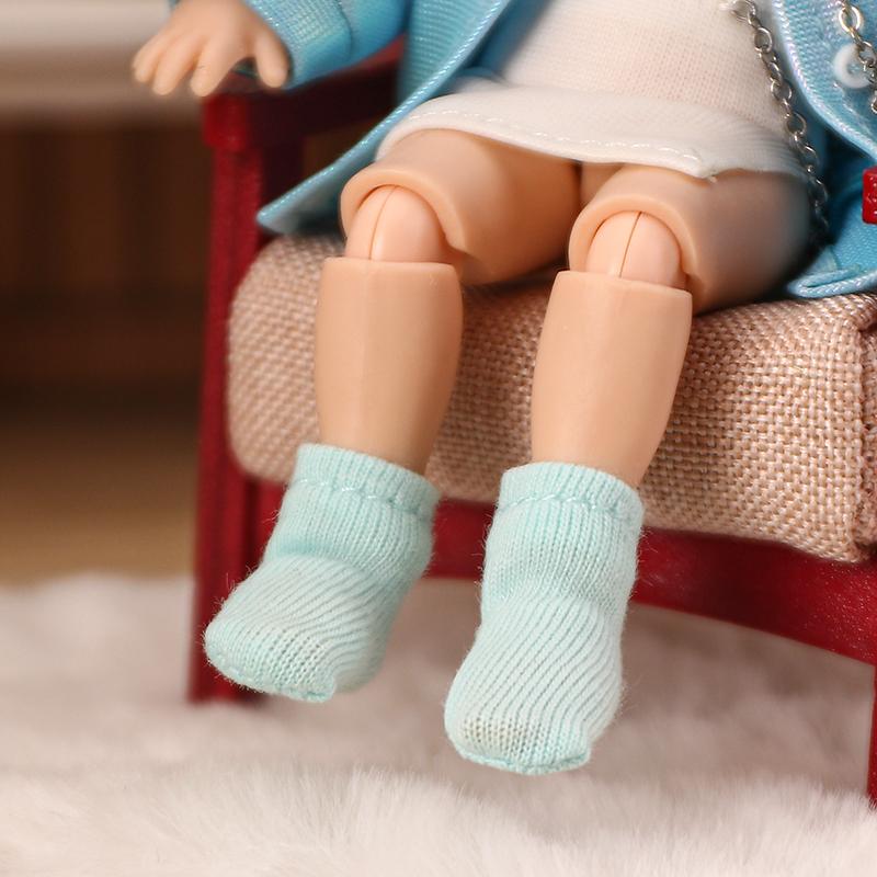 OB11 Mini Cute Colourful Socks Doll White Socks Ob Short Sock for 1/12bjd,obitsu11,mollys,ob11 Doll Shoes Accessories