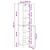 Cabinet Set 2 pcs 33 x 34.5 x 90 cm Engineered Wood