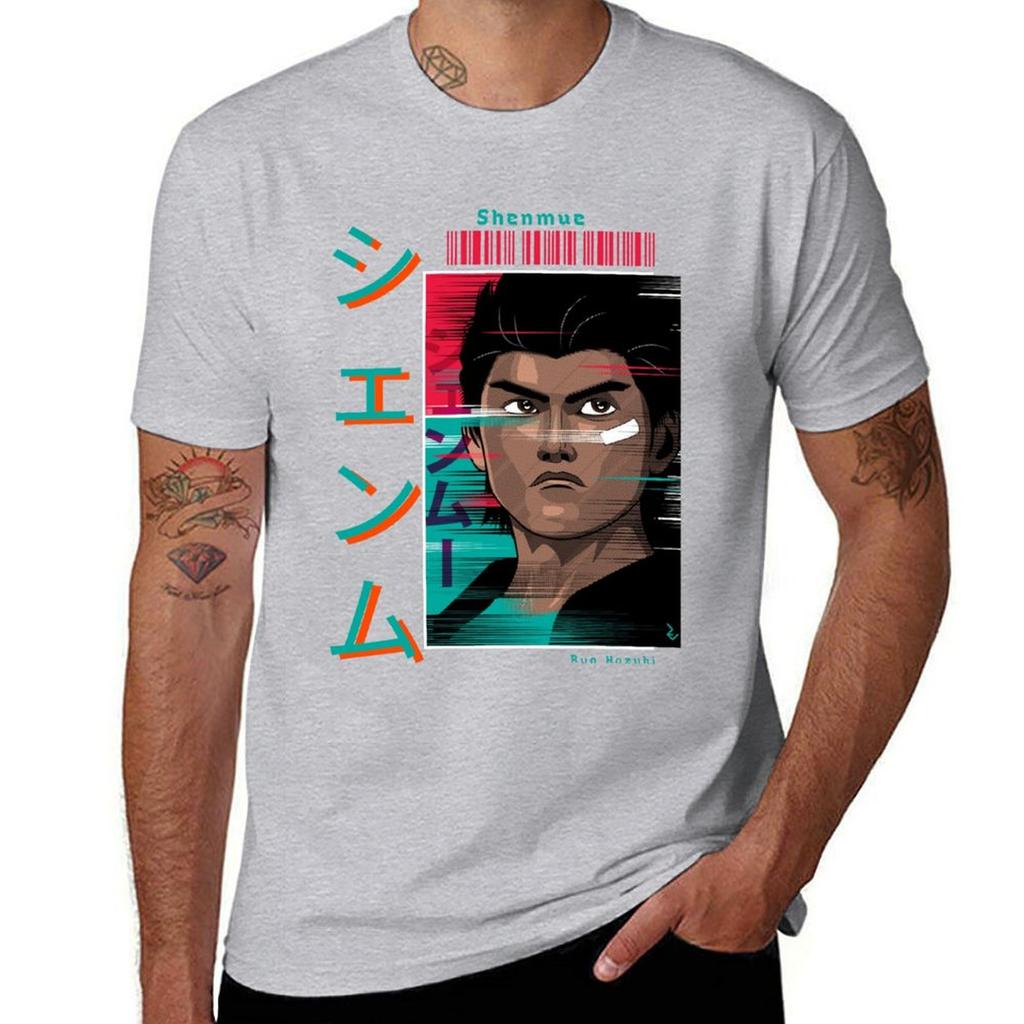 Ryo Hazuki - Shenmue T-Shirt Rohlinge Sommerkleidung Ästhetische Kleidung Herren Trainingsshirt