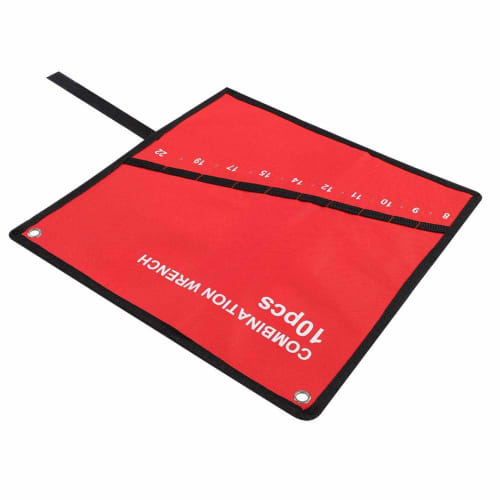 TOPINCN Wrench Holder Multi-Pocket Roll-Up Tool Storage Bag Spanner Pliers Wrench Holder Canvas Organizer (10 Pockets)