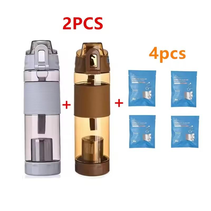 Tomaline Alkaline Water Cup (Increase the PH To the 7.2 To 9.5 Energy Bottle,650ml Alkaline Water Bottle Sports Filter Bag