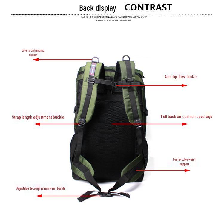 Xin Bisheng 80L Large Outdoor Hiking Backpack for Travel and Laptop Storage