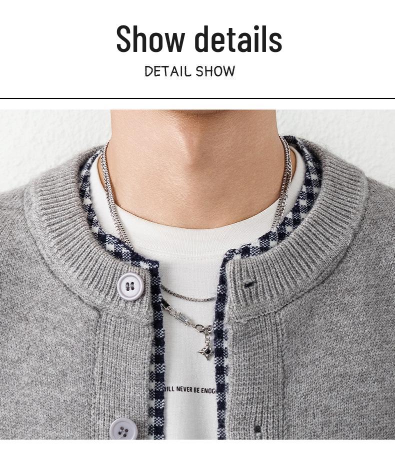 Men's Retro Autumn/Winter Button Cardigan – Trendy High-End Knitwear