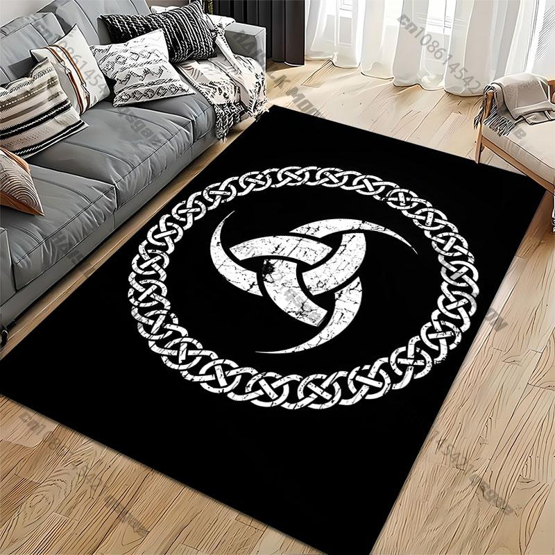 Celtic knot symbol representation carpet Yoga living room room decor children's crawling mat doormat area rug games mat