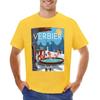 Ski Verbier Poster T-shirt Summer Clothes Vintage for a Boy Fruit of the Loom Mens T Shirts