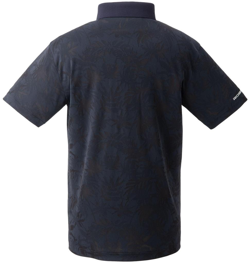 Genuine x Rosasen Mesh Jacquard Short Sleeve Polo Size LL [Mercedes-Benz Collection] Mercedes-Benz Shirt, Navy,