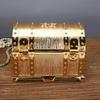 KOGB Antique Treasure Retro Chinese with Large Jewelry Treasure Small Item Pirate Treasure Desktop Perfect for Events and Gifts Chest, Alloy, Style,