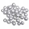 Decorations On a Stick Cake Topper Silver Balls 40 Pcs.