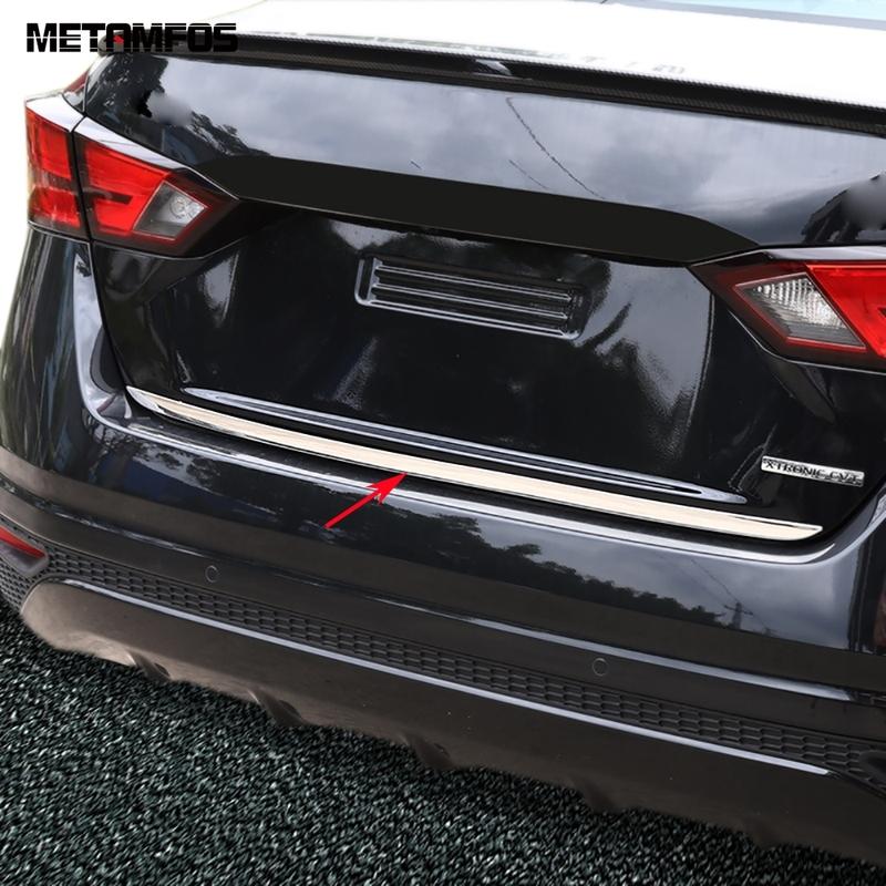 For Nissan Altima -  2024 2025 Stainless Steel Rear Trunk Lid Tailgate Door Boot Cover Trim Accessories Car Styling