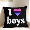 Pillow Case Agender Lgbt Comfy Yaoi Boy Love Pillow Cover For Chair Sofa Home Decor Fashion Pillowcases