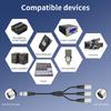3 Output 3Pin Splitter Cable Balanced Connection For Microphone Mixers Interfaces Signal Routing