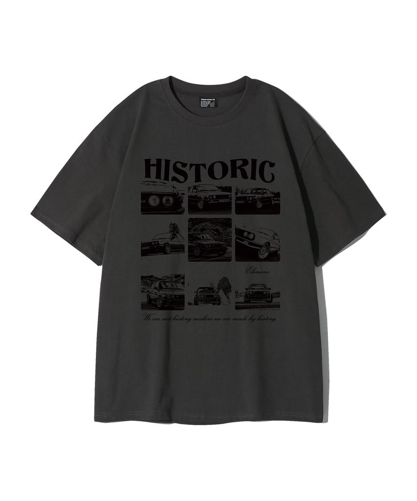 ELIMENO El Historic Short Sleeve T-Shirt Charcoal