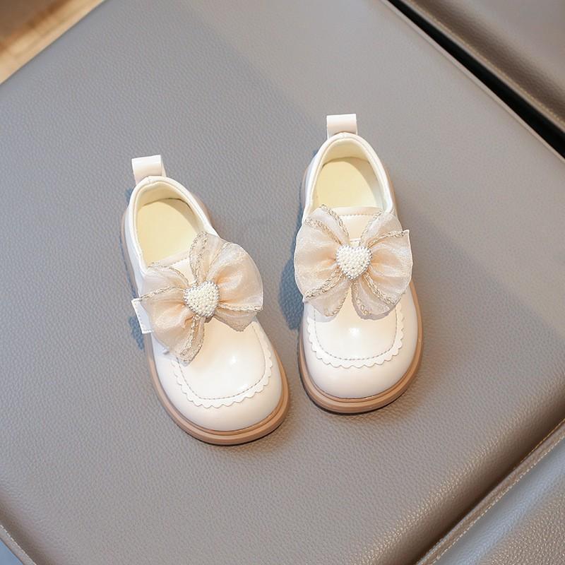 Youth style shoes Girls Loafers Fall Kids Shoes Soft Sole Princess Style Flat With