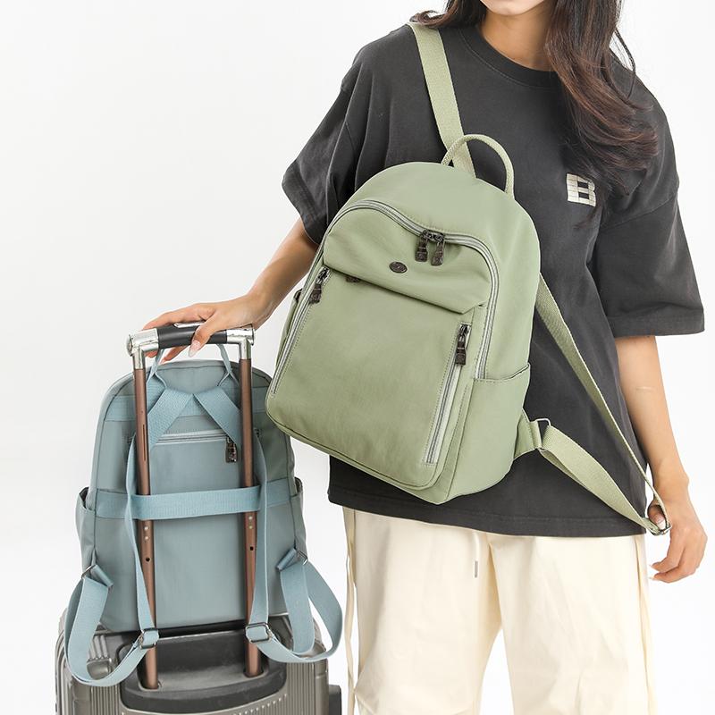 Ryggsekk i nylon for kvinner Reise-ryggsekk Student Skolesekk