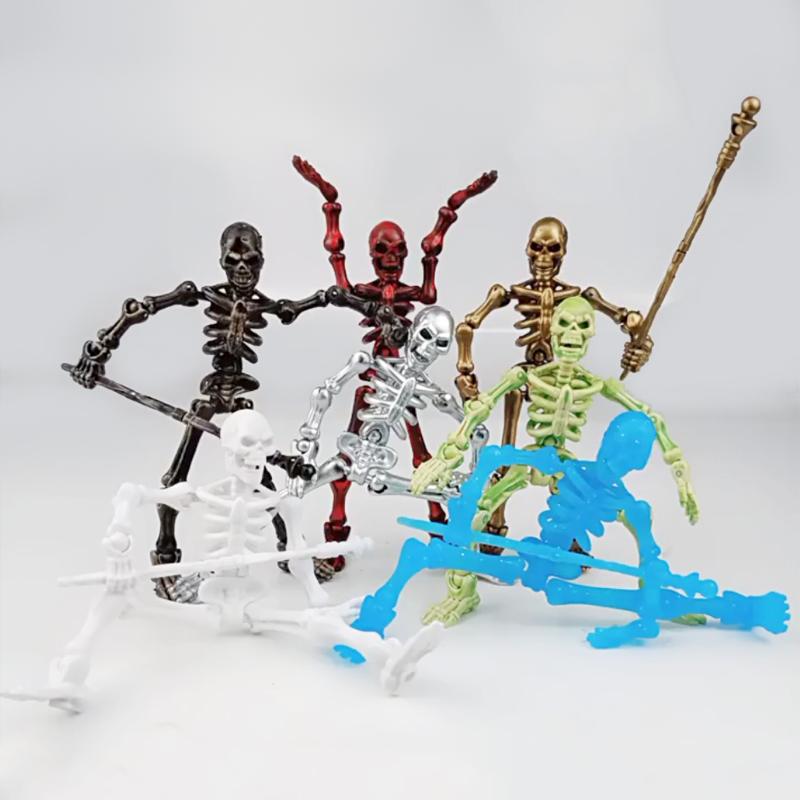 Medieval Skeleton Doll Robot Action Figure With Movable Joints Creative Poseable Mannequin Desktop Decor For Stress Relief Toy
