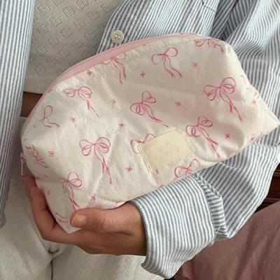 Makeup Bag Cute Cosmetic Pouch Large Capacity Zipper Closure Dust-Proof Household Travel Toiletry Bag Sundries Organizer
