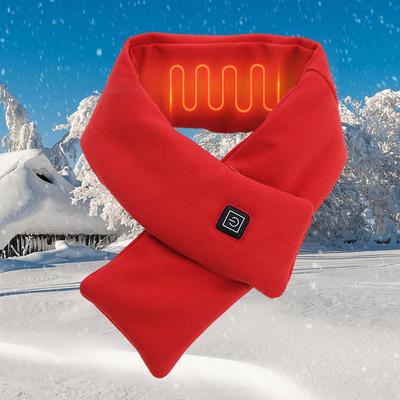 Elektrisch beheizter Schal USB-Aufladung Nackenheizkissen Kältefest Thermischer Nackenwärmer Waschbar für Outdoor-Camping Wandern