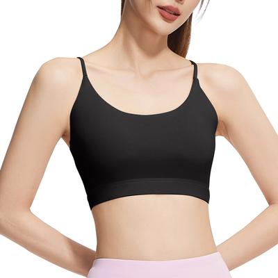 Women's Solid Color Cup Yoga Bottom Shirt Sports Underwear Vest