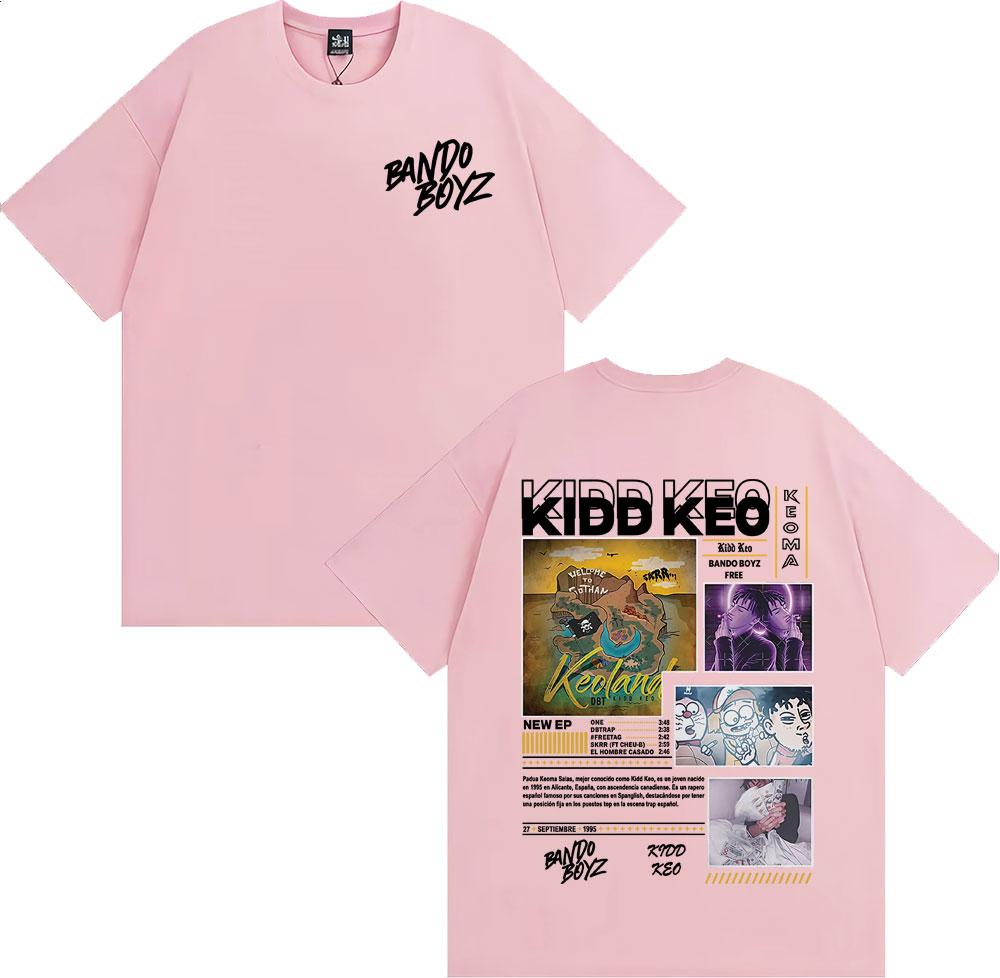 

Rapper Kidd Keo Bando Boyz 2026 World Tour T Shirt Mens Clothing Harajuku Fashion Tshirts Hip Hop Pop music Tshirt Streetwear S