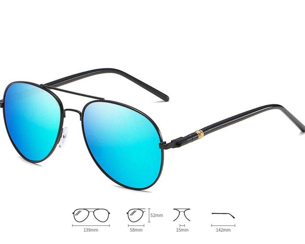 Luxury Men's Polarized Sunglasses Driving Sun Glasses For Men Women Brand Designer Male Vintage Black Pilot Sunglasses UV400