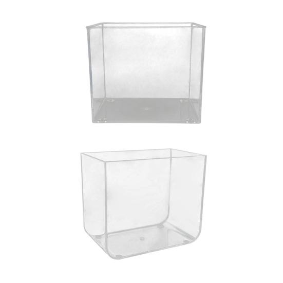 Yousheng Fish Tank Smooth Edges Small Aquarium High Transparency Desktop Aquatic Landscape Tank for Home Decoration