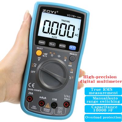 ZOYI ZT-17B+ Is an Electrical Multimeter Known for Its High Precision Digital Display, Smart Home Capacitance Meter, and O