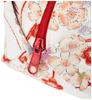 Wa KOMONO Komon Kobo Uni Made in Futago Chirimen Japanese Pattern Extra Large Balloon Pouch Free Size (0114-5) Seni, Japan, [Sakura Knot, White],