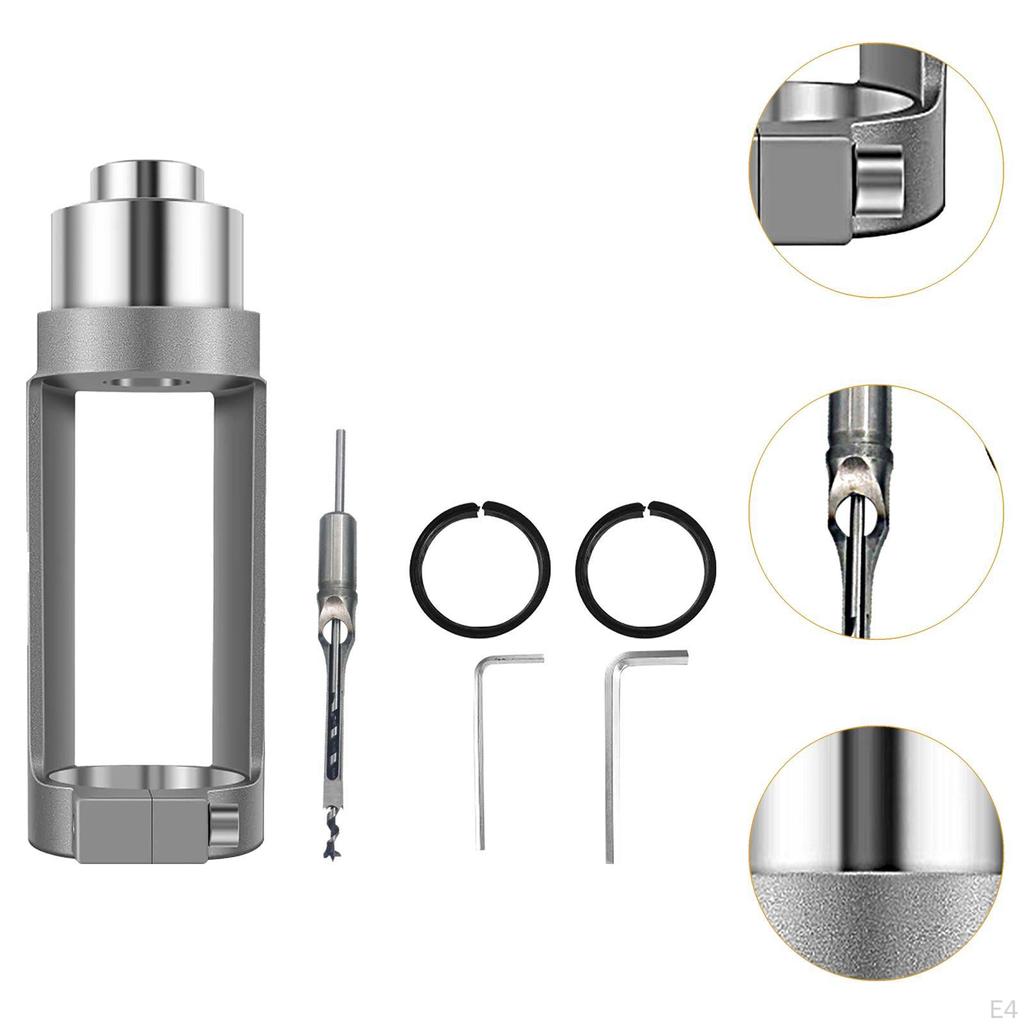 Adapter for Square Drill with Length 15 Cm, Furniture Construction Tool, Mortising Attachment