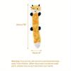 Hollypet 1pc Pet Plush Squeaky Toy, Raccoon & Squirrel Shaped Chew Toy, Durable Dog/Cat Teething And Biting Toy For Self-Play And Training