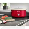 Retro Mijoteuse 6,5L Poêle Amovible en Céramique Antiadhésive, Vintage SWAN SF17031RNEU 320W Rouge 69594